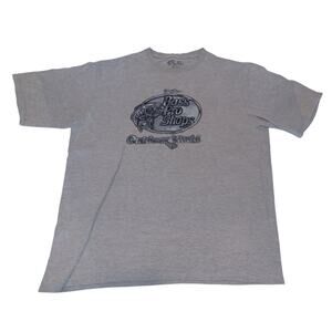 BASS PRO SHOPS Outdoor World Mens Short sleeve T-shirt Gray size XL